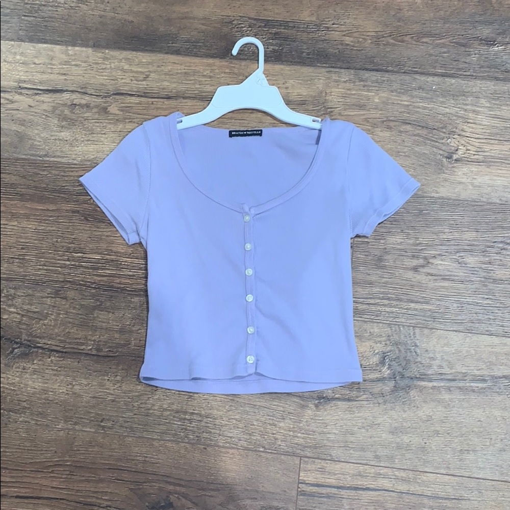 Brandy Melville button down cropped shirt